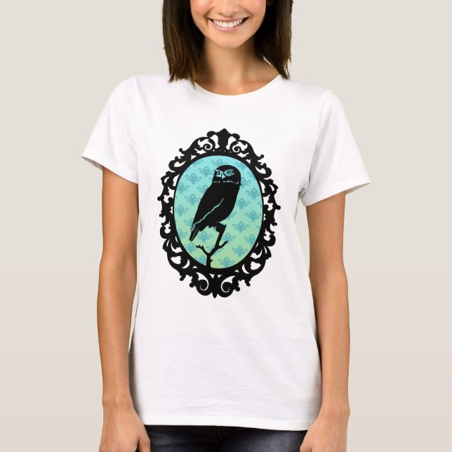 T-shirt Hibou encadré par Ornated artistique urbain (Devant)