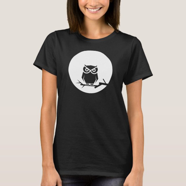 T-shirt Hibou et lune (Devant)