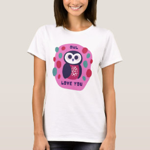 T-shirt Hibou illustré
