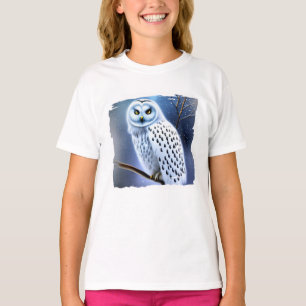 T-shirt hibou neigeux