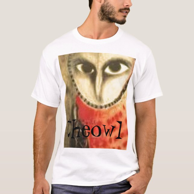T-shirt hibou psychopathe, theowl (Devant)