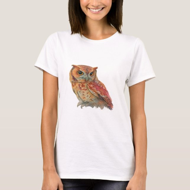T-shirt Hibou sage (Devant)