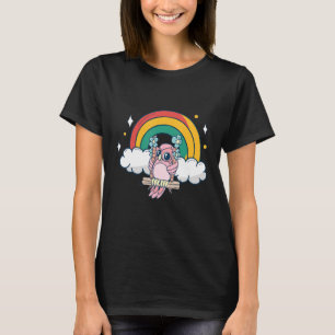 T-shirt hibou Uhu rétro et chouettes colorées
