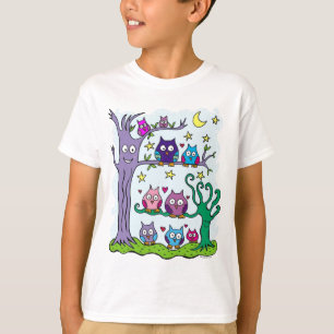 T-shirt Hiboux