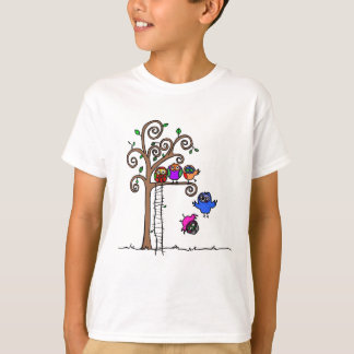 T-shirt Hiboux de bébé apprenant à voler