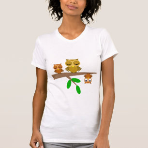 T-shirt hiboux mignons et drôles