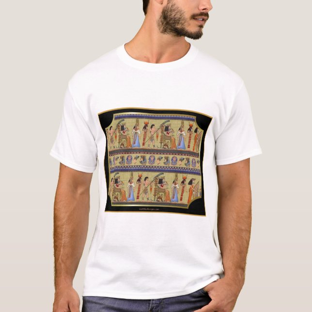 T-shirt Hiéroglyphes égyptiens série II cadeaux de vêtemen (Devant)