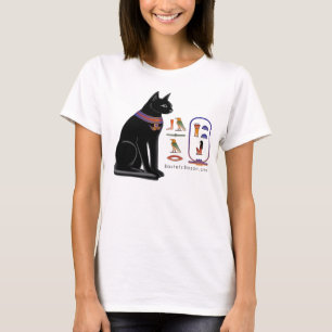 T-shirt hiéroglyphique de chat égyptien