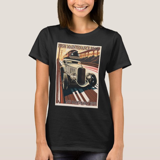 T-shirt High Maintenance Beast for a Low Maintenance Rider (Devant)