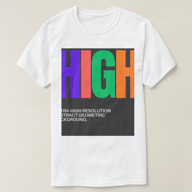 T-shirt High-Resolution Abstract Art (Design devant)