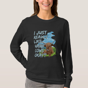 T-shirt Highland Cow Design pour une vache écossaise Highl