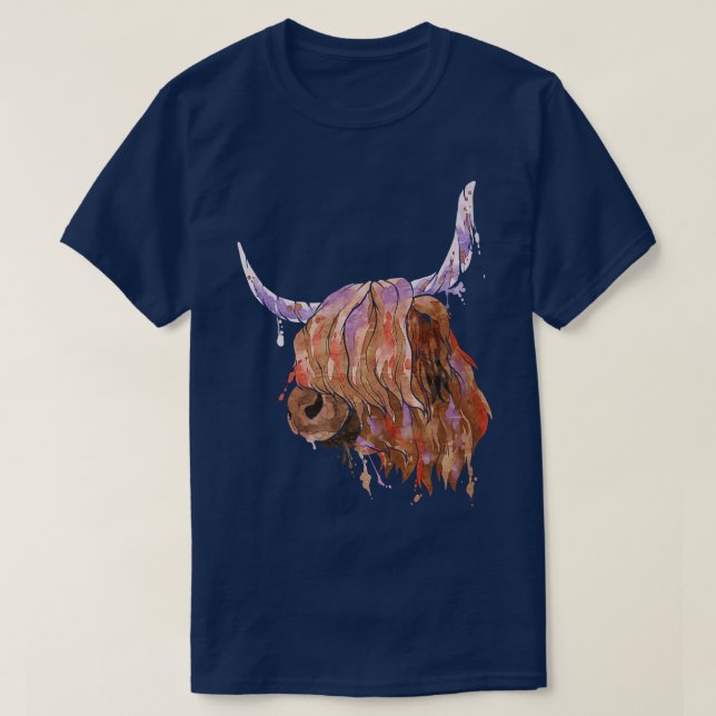T-shirt Highland Cow Scottish Farmer (Design devant)