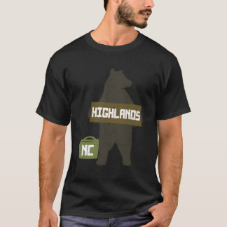 T-shirt Highlands North Carolina Nc Cute Hitchhiking Bear