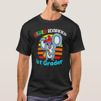 T-shirt Highly Koalafied 1st Grader Back To School Koala B