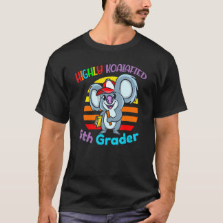 T-shirt Highly Koalafied 5th Grader Back To School Koala B
