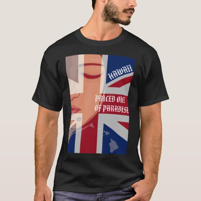 T-shirt HIIslandsDrapeau PRIS HORS DU PARADIS CRYING WAHIN (Devant)