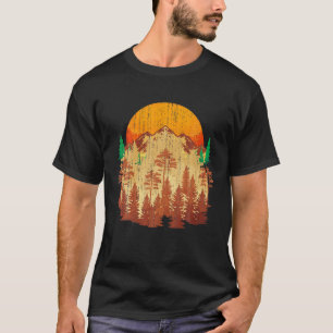 T-shirt Hiker Automne Arbres Forêt Montagnes Extérieur N