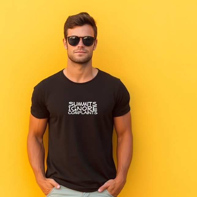 T-shirt Hiker camping humor black (Créateur téléchargé)