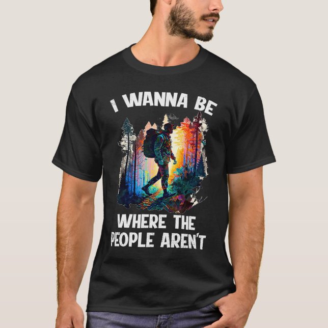 T-shirt Hiking pilgers no people peace alone walking (Devant)