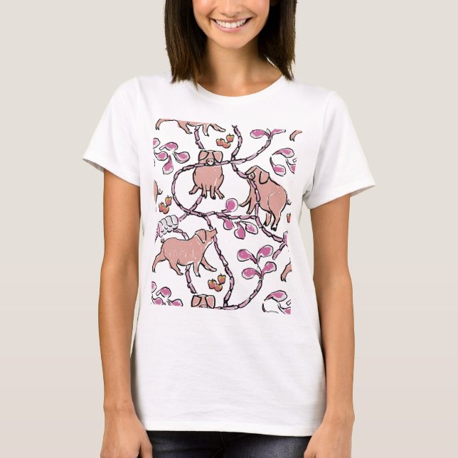 T-shirt Hilarié motif chinois porc année Choisir la couleu (Devant)