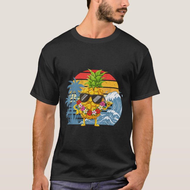 T-shirt Hilarious Aloha Hawaiian Pineapple Sign Hawaii Sha (Devant)