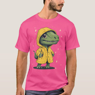 T-shirt Hilarious Dino Raincoat Adventure Graphisme Pour G