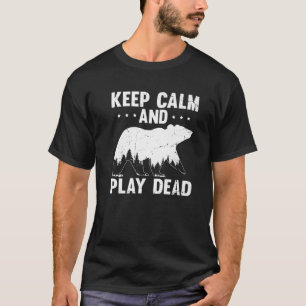 T-shirt Hilarious Survive A Bear Attack Humour Sarcasm Fun