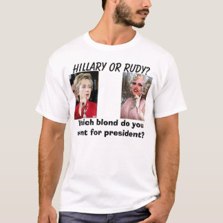 T-shirt Hillary4, giuliani-entrave, Hillary ou Rudy ? ,