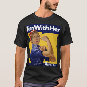 T-shirt Hillary Clinton je suis avec elle !