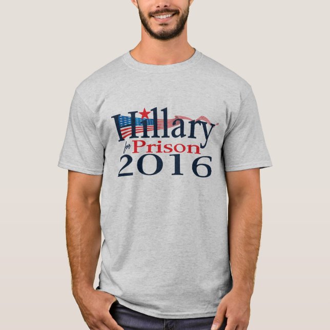 T-shirt Hillary pour la chemise 2016 de prison (Devant)