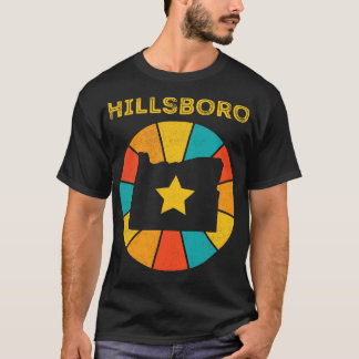 T-shirt Hillsboro Oregon Souvenir Vintage désorganisé 1