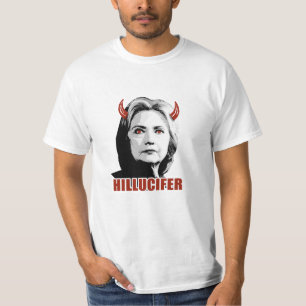 T-shirt Hillucifer - Hillary est Lucifer - Anti-Hillary -
