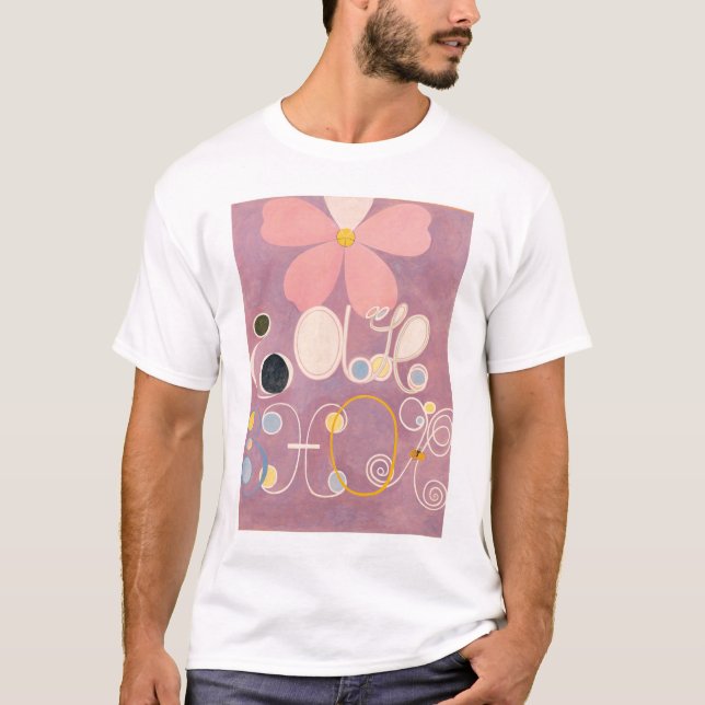 T-shirt Hilma Af Klint, Le Dix Plus Grand No5, Art Abstrai (Devant)