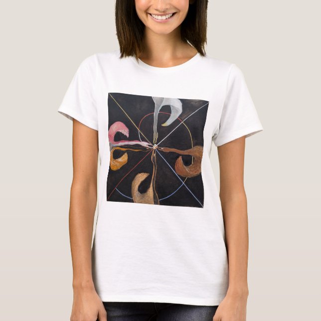 T-shirt Hilma Af Klint, Le Swan No.7, Art Abstrait (Devant)