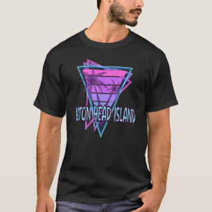 T-shirt Hilton Head Island Vacances Vaporwave Esthétique