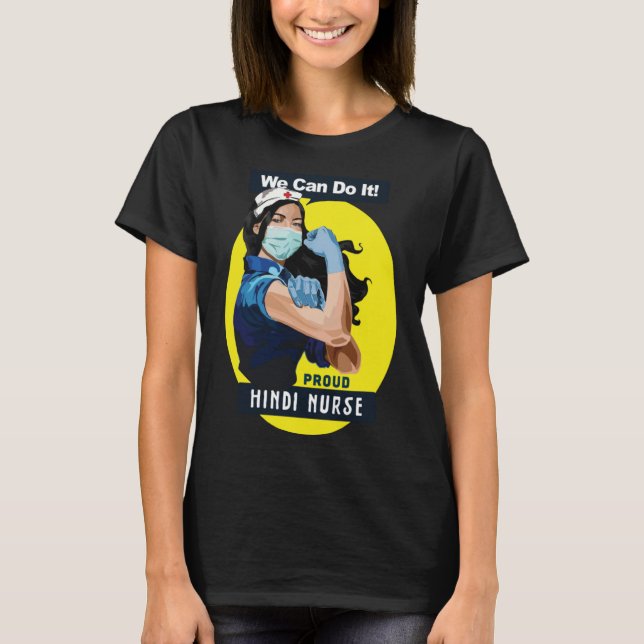 T-shirt Hindi Fier travailleur de première ligne Rosie Riv (Devant)