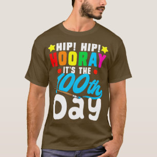 T-shirt Hip Hip Hourra C'est le 100ème jour d'école Mignon