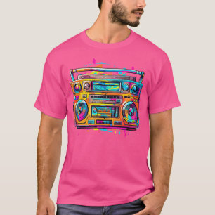 T-shirt Hip-Hip Rap 80'S 90 Du Ghetto Blaster