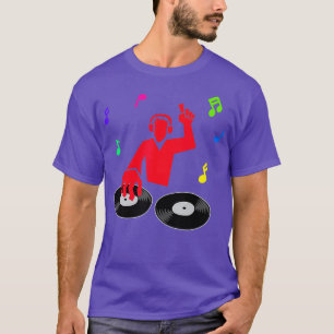 T-shirt Hip hop cool Vinyl Scratch Disco Music Fan