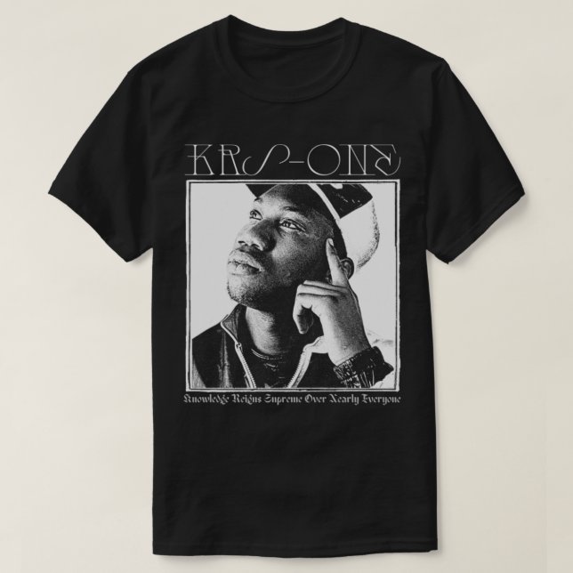 T-shirt Hip hop de l'ancienne école KRSONE (Design devant)