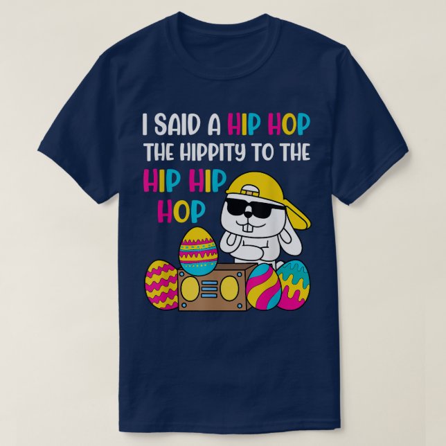 T-shirt Hip hop Hippie Lapin de Pâques  (Design devant)