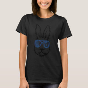 T-shirt Hip hop Lapin Lapin Face Lunettes de soleil Pâques