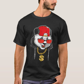 T-shirt Hip hop Panda Rapper