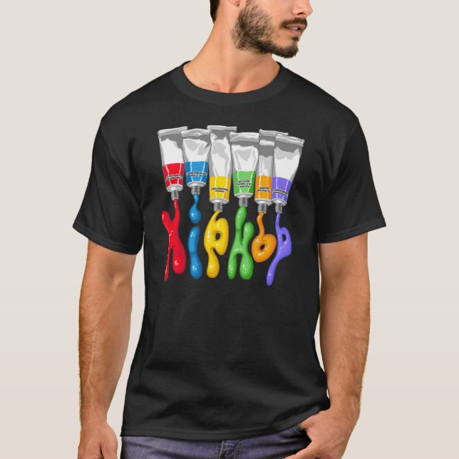 T-shirt Hip hop tubes (Devant)