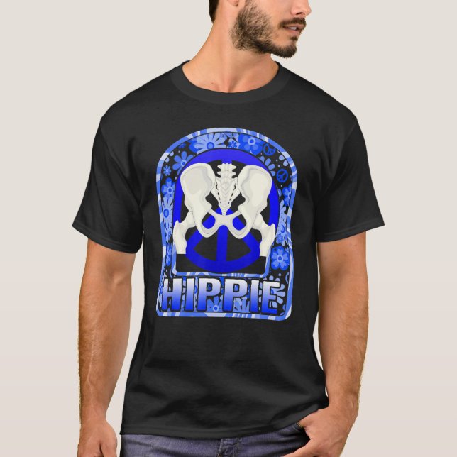 T-shirt Hip Surgery Hippie Floral Bionic Broken Hip Replac (Devant)