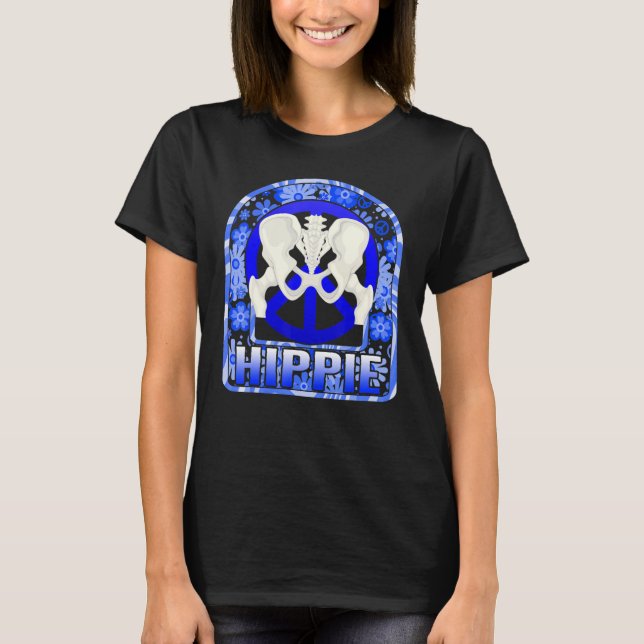 T-shirt Hip Surgery Hippie Floral Bionic Broken Hip Replac (Devant)