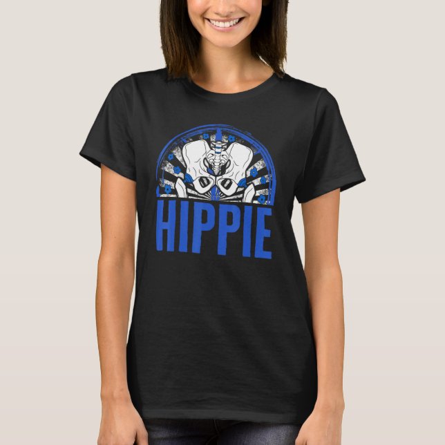 T-shirt Hip Surgery Hippie Floral Bionic Broken Hip Replac (Devant)