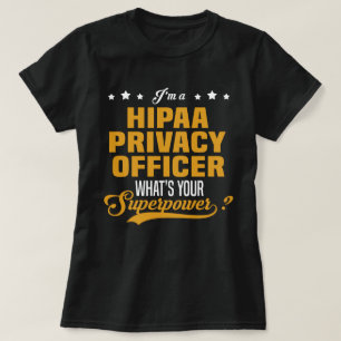 T-shirt HIPAA Responsable de la protection de la vie privé