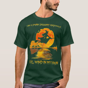 T-shirt Hippie Dark Desert Highway Witch