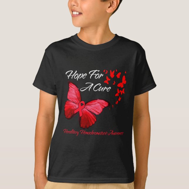 T-shirt Hippie Dragonfly Red Ribbon Sensibilisation au can (Devant)